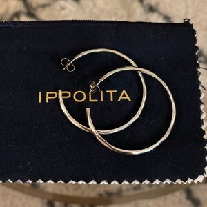 Ippolita Large Silver Hoop Earrings